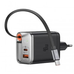 MCDODO CH-4281 40W GaN Şarj Adaptörü Dahili Geri Çekilebilir Kablolu MCDODO CH-4281 40W GaN Şarj Adaptörü Dahili Geri Çekilebilir Kablolu