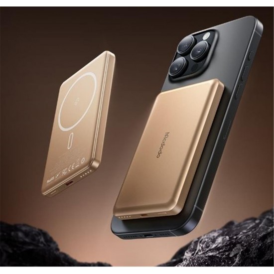MCDODO MC-4642 5000mAh 20W Metal Ultra İnce Manyetik Kablosuz Powerbank