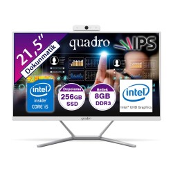 Quadro Stark Touch H8122-T45825 Ci5 4590S 3.0Ghz 8gb 256gb 21.5"  Dokunmatik Freedos AIO Bilgisayar