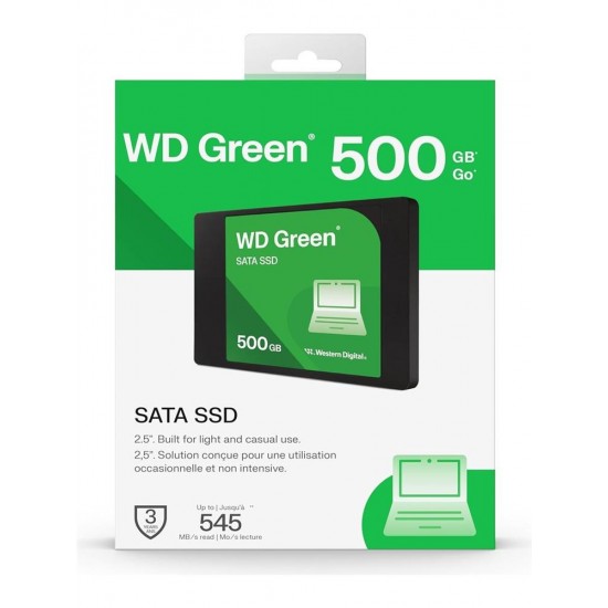 Wd 500GB Green 545-465MB-S Sata 3.0 WDS500G5G0A Ssd Harddisk