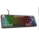 Rampage YORU MINI Siyah-Gri Type-C Bağlantılı OUTEMU Red Swich Q Mekanik Gaming Oyuncu Klavye RGB