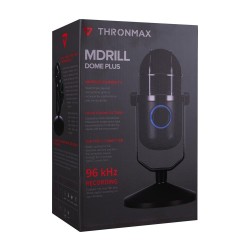 Thronmax M3Plus MDRILL DOME PLUS Siyah USB 96Khz 24bit HD 3,5mm Ses Kontrol Ledli Mikrofon