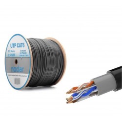 Nodar Nd2001 Utp Cat6 Dışmekan Kablo 23Awg Çift Pvc  305M Siyah