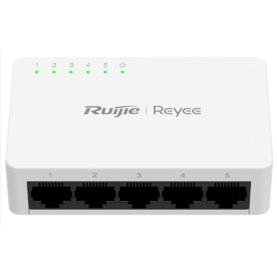 Ruijie Reyee RG-ES05F 5 Portlu, 10-100 Fast Ethernet Tak Çalıştır Switch Plastik Kasa