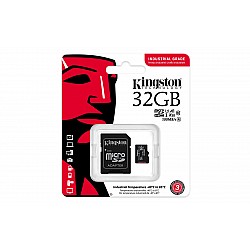 Kingston SDCIT2-32GB 32GB microSDHC Industrial C10 A1 pSLC Card + SD Adapter Hafıza Kartı