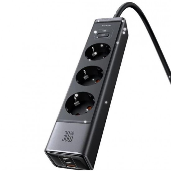 MCDODO CH-0620 6sı 1 arada GaN 30W HIZLI ŞARJ CİHAZI - Siyah