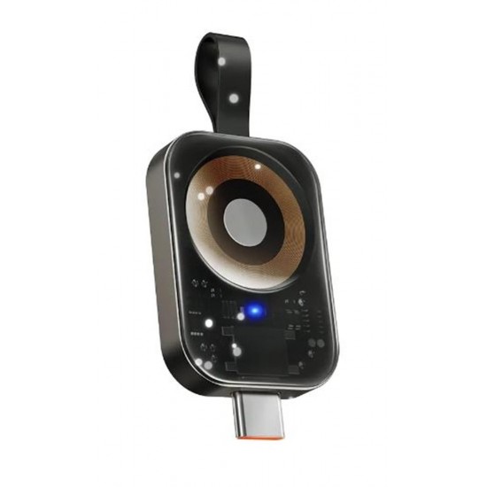 MCDODO CH-2062 3.5W Apple Watch İçin Type-C Girişli Manyetik Kablosuz Şarj Aleti - Siyah
