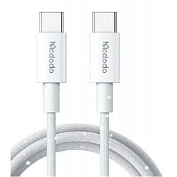MCDODO CA-2770 60W USB -C TO USB-C ŞARJ VE DATA KABLOSU BEYAZ - 1.2 M