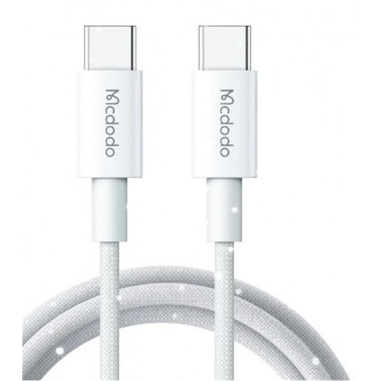 MCDODO CA-2770 60W USB -C TO USB-C ŞARJ VE DATA KABLOSU BEYAZ - 1.2 M