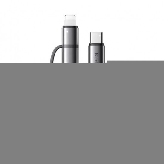 MCDODO CA-6780 2Sİ 1 ARADA TYPE-C TO TYPE-C + TYPE-C 1.5M 100W SİYAH KABLO