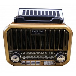 Everton RT-685  Şarjlı,Solarlı  Nostaljik Radyo ( Bluetooth-USB-SD-FM)