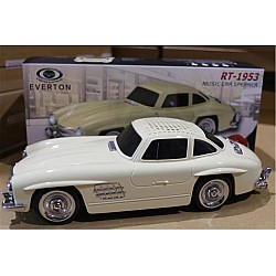 EVERTON RT-1953 Bej Arabalı  Bluetooth Fm-Usb-Tf-Aux Şarjlı Nostaljik Radyo