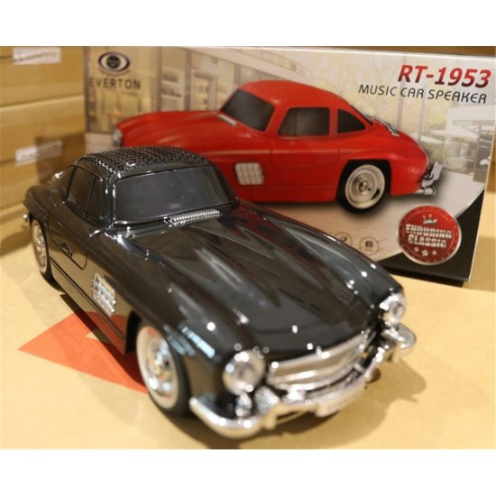 EVERTON RT-1953  Siyah Arabalı  Bluetooth Fm-Usb-Tf-Aux Şarjlı Nostaljik Radyo