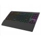 Rampage BERU Siyah 2.4G + BT Wireless RED SWITCH Mekanik Gaming Oyuncu Klavye Slim RGB
