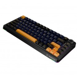 Rampage Quell Siyah Hot Swap 2.4G + BT Wireless RGB Gasket Oil Switch Türkçe Q PBT  Mekanik Klavye