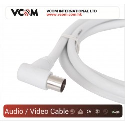 Vcom CV601R 5mt Analog Beyaz Tv Kablosu