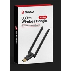 ENKADO EKD-UW91 USB TO 300 MBS ÇİFT ANTENLİ WIRELESS DONGLE