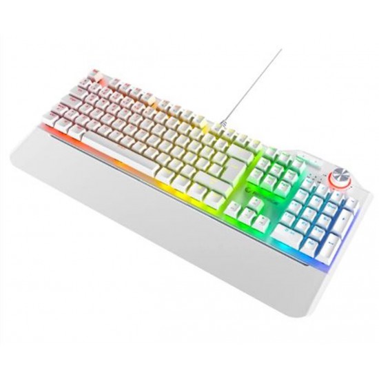 Rampage Hydra R6 Full Color RGB LED Beyaz Gaming Pro Red Switch Q Aluminyum Kaplama  Mekanik Klavye