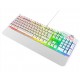 Rampage Hydra R6 Full Color RGB LED Beyaz Gaming Pro Red Switch Q Aluminyum Kaplama  Mekanik Klavye