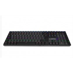 Rampage GRANITE PRO Siyah-Gri Low Profile BLUE SWITCH Q Rainbow Mekanik Gaming Oyuncu Klavye