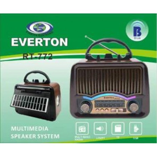 Everton RT-772  Bluetooth Usb-Micro Sd Nostaljik Radyo