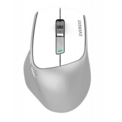Everest SM-BT24 Usb Metalik Beyaz 2in1 Bluetooth ve 2.4GHz Kablosuz Mouse