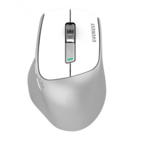Everest SM-BT24 Usb Metalik Beyaz 2in1 Bluetooth ve 2.4GHz Kablosuz Mouse