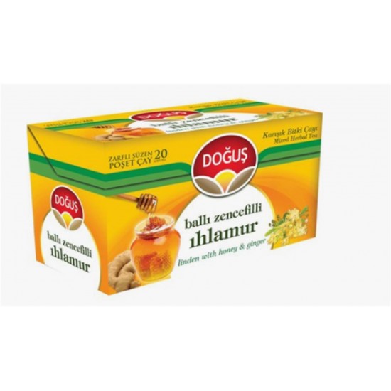 Doğuş Ballı Zencefilli Ihlamur Bitki Çayı 20x1,5 gr