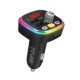 S-link SL-BT306 Çift USB 5V 3.1A Rainbow Işıklı Led Ekran TF Kartlı V5.0 Bluetooth Fm Transmitter