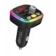 S-link SL-BT306 Çift USB 5V 3.1A Rainbow Işıklı Led Ekran TF Kartlı V5.0 Bluetooth Fm Transmitter