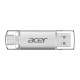 Acer 64GB USB 3.2 UT300-64GB USB-A+USB-C Çift Taraflı Metal Flash Bellek