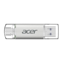 Acer 128GB USB 3.2 UT300-128GB USB-A+USB-C Çift Taraflı Metal Flash Bellek