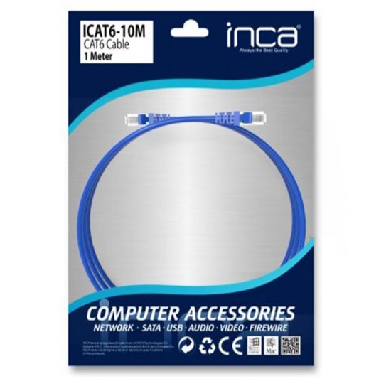 INCA ICAT6-10M 1  Metre Gri Kablo