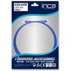 INCA ICAT6-03TM  3  Metre Mavi Kablo