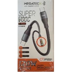 Megatech MT-120T Hasır 120W Type-C To Type-c Data Kablosu