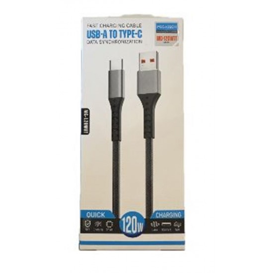 Megatech MT-120UT Hasır 120W Type-C To Type-c Data Kablosu