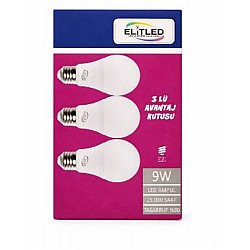 ELİTLED 9W 3LÜ SET AVANTAJ KUTU