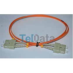 TELDATA TLD-SCMM85 SC-UPC-SC-UPC MM DX OM2 1 METRE FIBER OPTIK PATCHCORD