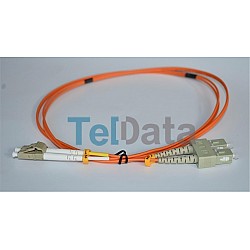 TELDATA TLD-SCLCOM23 SC-UPC-LC-UPC MM DX OM2 3 METRE FIBER OPTIK PATCHCORD