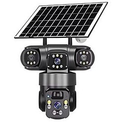 OKam O-Kam 5220 9MP 3 Lens Sirenli Solar Wifi PTZ Kamera