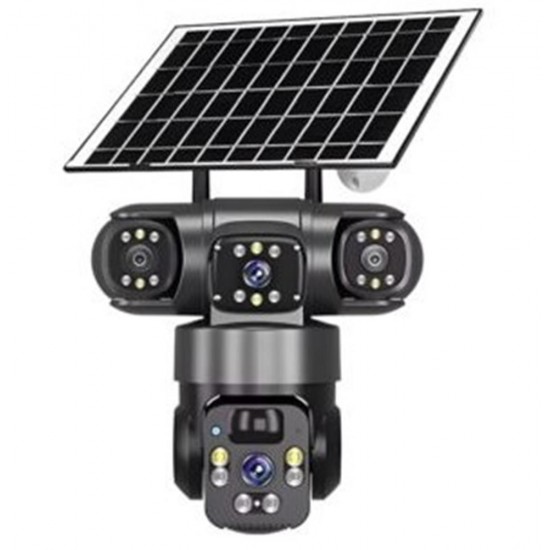 OKam O-Kam 5220 9MP 3 Lens Sirenli Solar Wifi PTZ Kamera