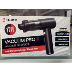 Enkado EKD-SP10 17000PA 2000ah Güçlü Vakum Ve Üflemeli Şarjlı Elektrikli Araç Süpürgesi 3ad Filtre