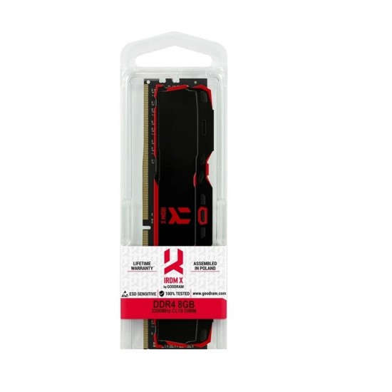 Goodram 8GB 3200MHz DDR4 CL22 1.1V IR-X3200D464L16SA-8G Soğutuculu Kutulu Pc Bellek