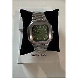 Swiss Plus Man Watch Premium Seri Model-7 RS23146 Green-Silver