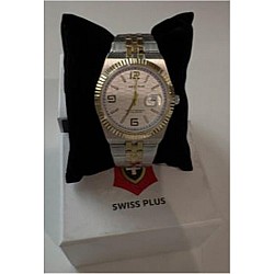 Swiss Plus Man Watch Premium Seri Model-10 ST3442AGS White-Gold