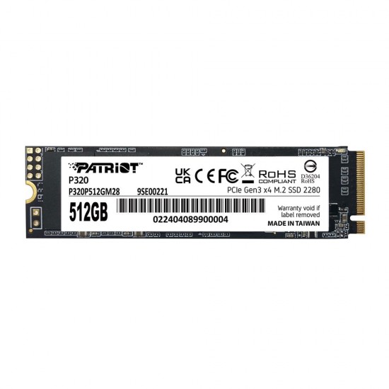Patriot 512GB P320 3000-2200MB-s NVMe M.2 SSD (P320P512GM28) Ssd Disk