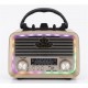 Everton RT-301.m  Bluetooth-USB-SD-FM Şarjlı,Solarlı,Ledli, Nostaljik Radyo El Fenerl Radyo
