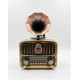 Everton RT-606 Gramofonlu, Şarjlı,  Nostaljik Radyo( Bluetooth-USB-SD-FM)