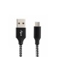 Vcom CU250 Type-C to USB 3m 15W (5V-3A) Örgülü Şarj Kablosu