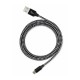 Vcom CU250 Type-C to USB 3m 15W (5V-3A) Örgülü Şarj Kablosu